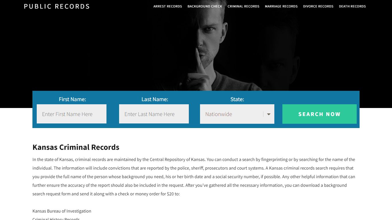 Kansas criminal records - Public Records